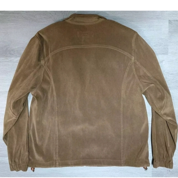 Orvis Women's Full Zip suede feel Jacket Olive Green Tan Size 14 - Picture 7 of 11